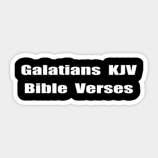 Galatians KJV Bible Verses Sticker